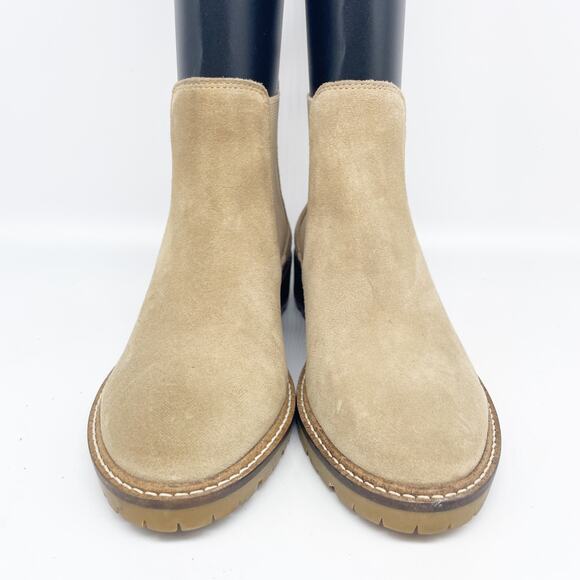 Steve Madden Women's Leopold Chelsea Boot Tan Suede Size 5.5M - Picture 2 of 15